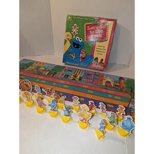 1994 Let's Go To The Park Board Game Sesame Street Complete Children's Ages 3-6